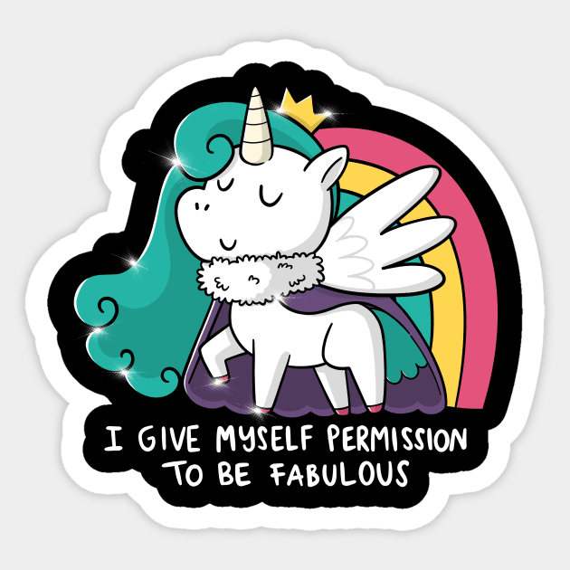 Fabulous Unicorn Sticker by TaylorRoss1